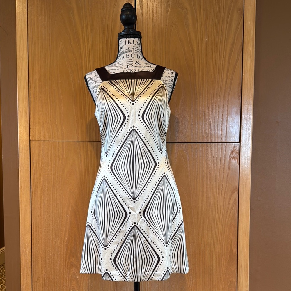 Arden B Black and White Sheath Mini Dress